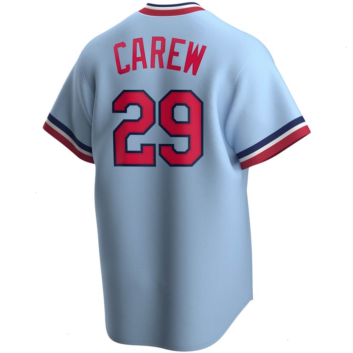 Rod Carew Minnesota Twins Nike Road Cooperstown Collection Player Jersey - Light Blue