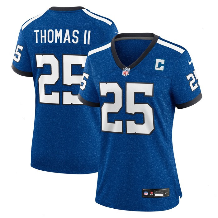 Rodney Thomas II Indianapolis Colts Nike Women's Indiana Nights Alternate Game Jersey - Royal