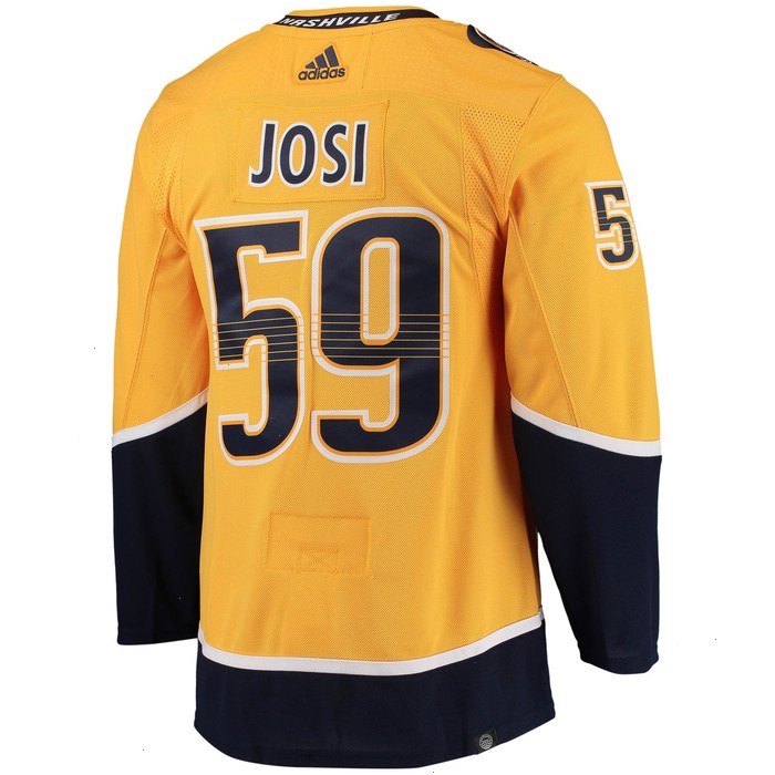 Roman Josi Nashville Predators adidas Home Primegreen Authentic Pro Player Jersey - Gold