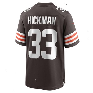 Ronnie Hickman Cleveland Browns Nike Team Game Jersey - Brown