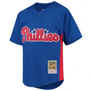 Roy Halladay Philadelphia Phillies Mitchell & Ness Youth Cooperstown Collection Mesh Batting Practice Jersey - Royal