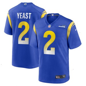 Russ Yeast Los Angeles Rams Nike Home Game Jersey - Royal