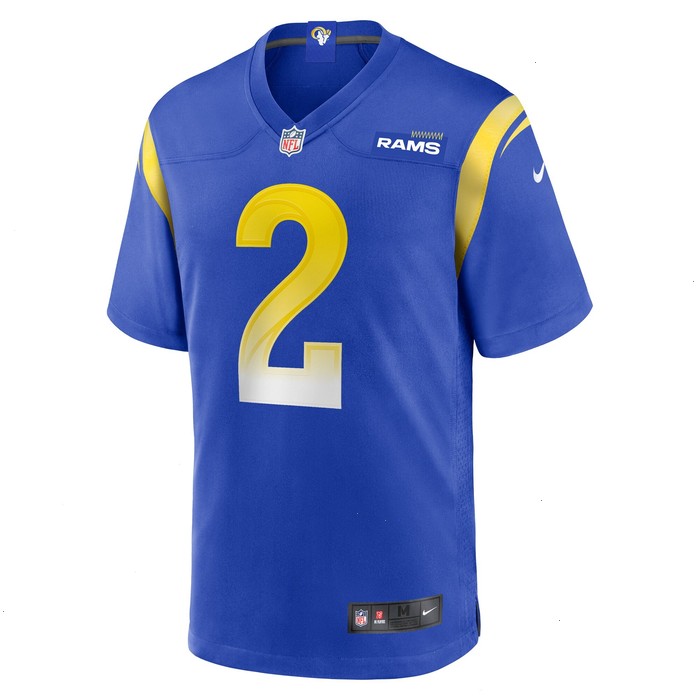 Russ Yeast Los Angeles Rams Nike Home Game Jersey - Royal