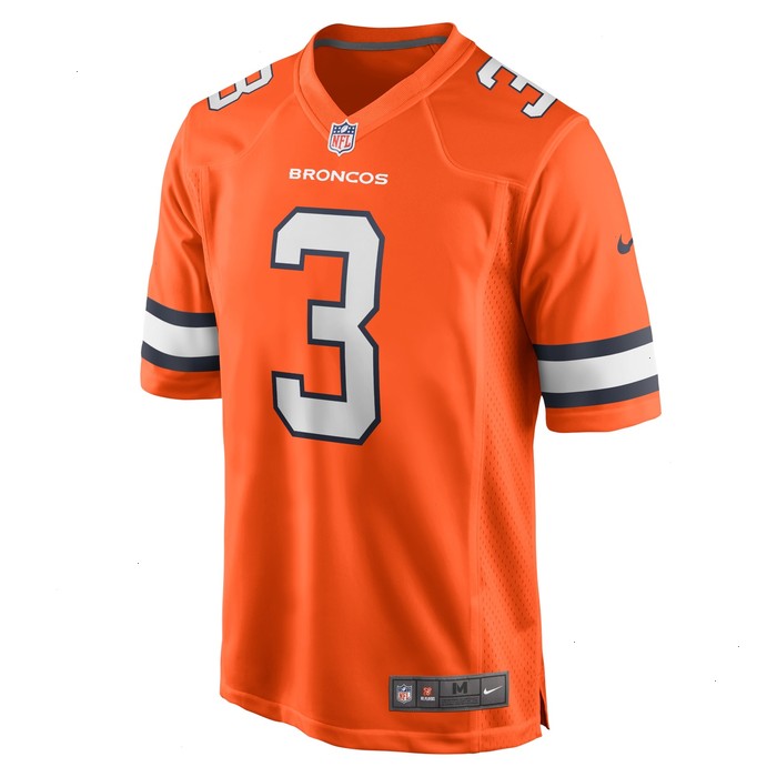 Russell Wilson Denver Broncos Nike Alternate Game Jersey - Orange