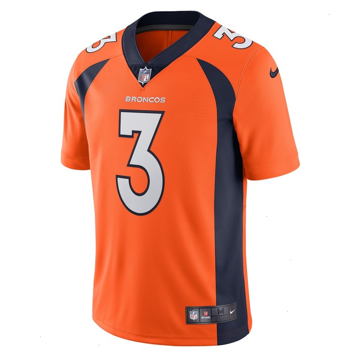 Russell Wilson Denver Broncos Nike Team Vapor Limited Jersey - Orange