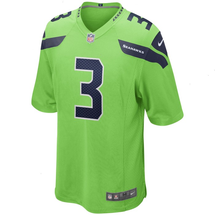 Russell Wilson Seattle Seahawks Nike Alternate Game Jersey - Neon Green