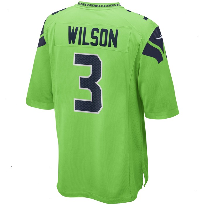 Russell Wilson Seattle Seahawks Nike Alternate Game Jersey - Neon Green