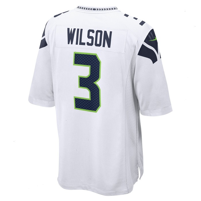 Russell Wilson Seattle Seahawks Nike Away Game Jersey - White