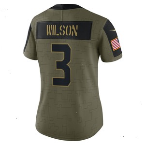 Russell Wilson Seattle Seahawks Nike Women's 2021 Salute To Service Limited Player Jersey - Olive