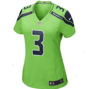 Russell Wilson Seattle Seahawks Nike Women's Alternate Game Jersey - Neon Green