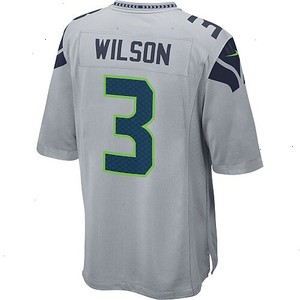 Russell Wilson Seattle Seahawks Nike Youth Alternate Game Jersey - Gray