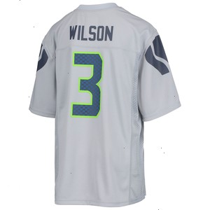 Russell Wilson Seattle Seahawks Youth Replica Player Jersey - Gray