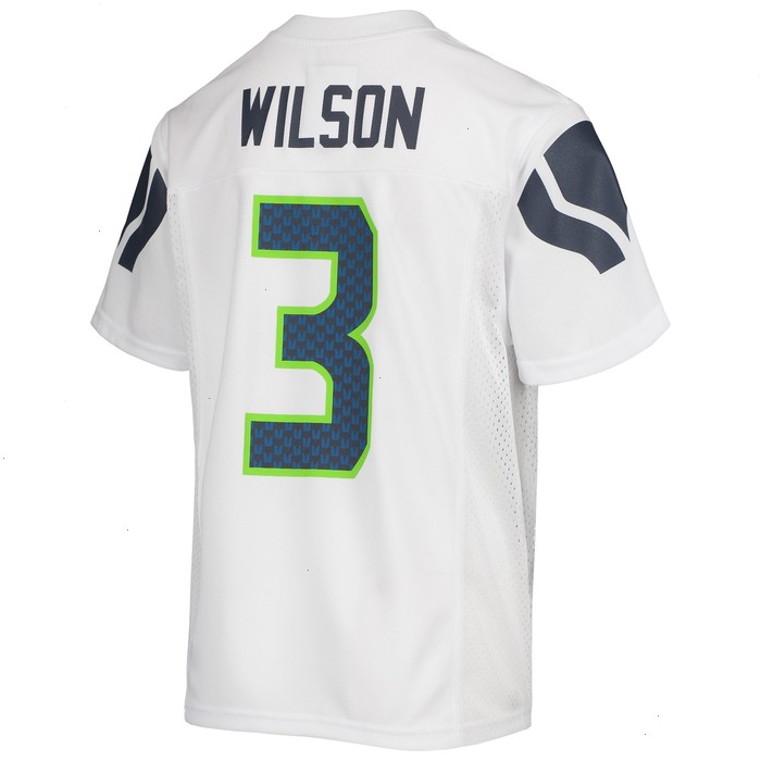 Russell Wilson Seattle Seahawks Youth Replica Player Jersey - White