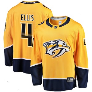 Ryan Ellis Nashville Predators Fanatics Branded Youth Breakaway Player Jersey - Gold