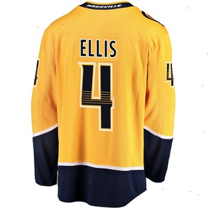 Ryan Ellis Nashville Predators Fanatics Branded Youth Breakaway Player Jersey - Gold