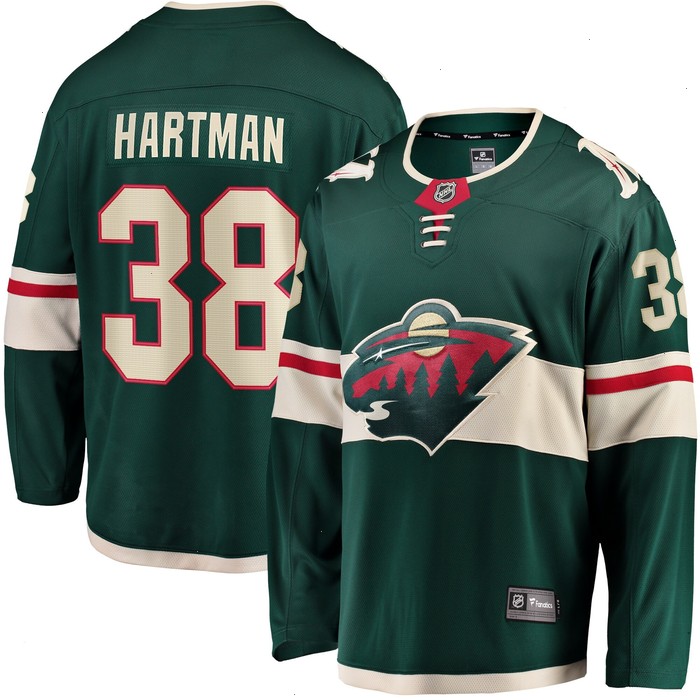 Ryan Hartman Minnesota Wild Fanatics Branded Home Breakaway Player Jersey - Green