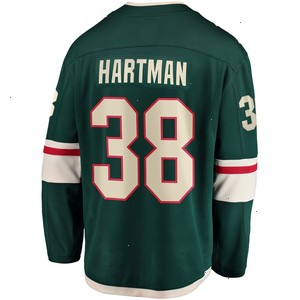 Ryan Hartman Minnesota Wild Fanatics Branded Home Breakaway Player Jersey - Green