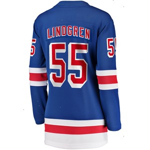 Ryan Lindgren New York Rangers Fanatics Branded Women's 2017/18 Home Breakaway Jersey - Blue