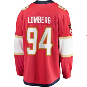 Ryan Lomberg Florida Panthers Fanatics Branded Home Breakaway Player Jersey - Red