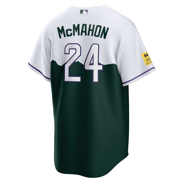 Ryan McMahon Colorado Rockies Nike City Connect Replica Player Jersey - White/Forest Green