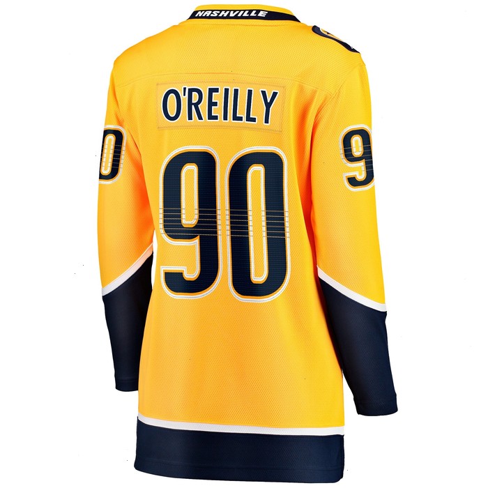 Ryan O'Reilly Nashville Predators Fanatics Branded Women's Home Premier Breakaway Player Jersey - Gold