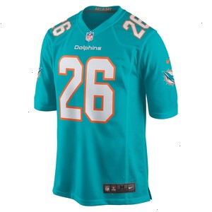 Salvon Ahmed Miami Dolphins Nike Game Jersey - Aqua