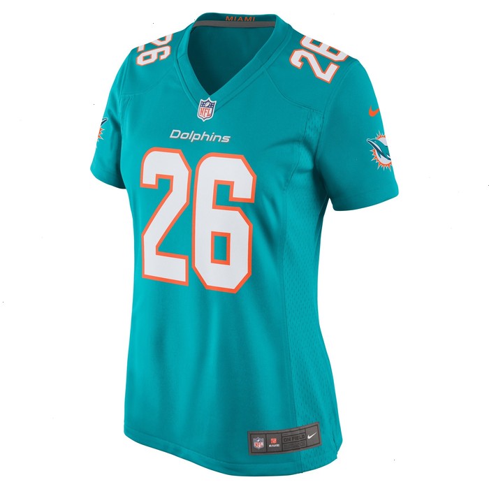 Salvon Ahmed Miami Dolphins Nike Women's Game Jersey - Aqua