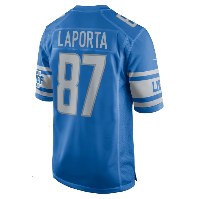 Sam Laporta Detroit Lions Nike Team Game Jersey - Blue