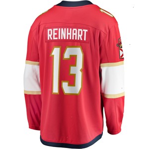 Sam Reinhart Florida Panthers Fanatics Branded Breakaway Player Jersey - Red