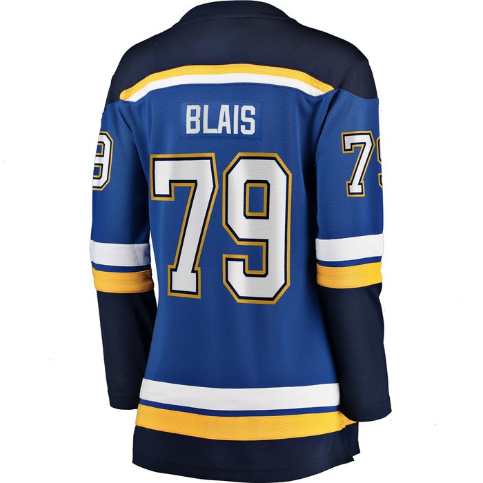 Sammy Blais St. Louis Blues Women's Fanatics Branded Home Breakaway Jersey - Blue