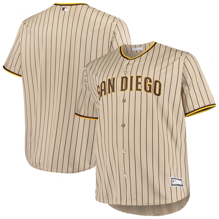 San Diego Padres Big & Tall Road Replica Team Jersey - Brown