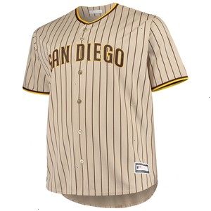 San Diego Padres Big & Tall Road Replica Team Jersey - Brown