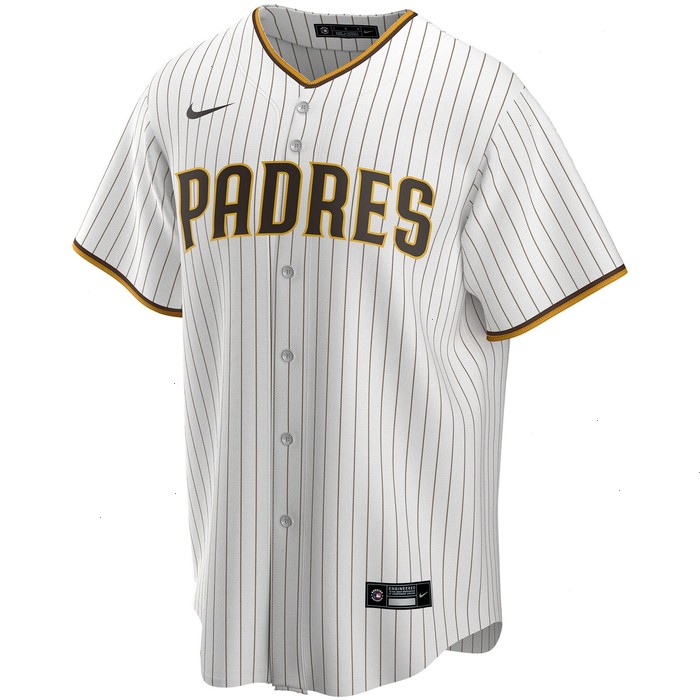 San Diego Padres Nike Home Replica Custom Jersey - White