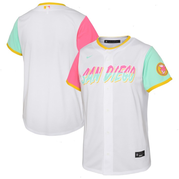 San Diego Padres Nike Youth 2022 City Connect Replica Team Jersey - White