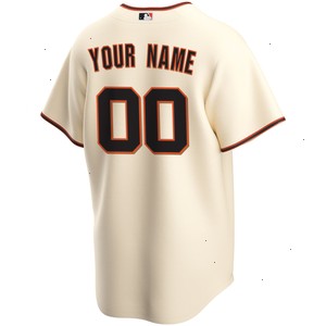 San Francisco Giants Nike Home Replica Custom Jersey - Cream