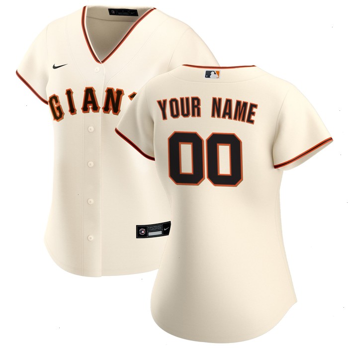 San Francisco Giants Nike Women's Home Replica Custom Jersey - Cream