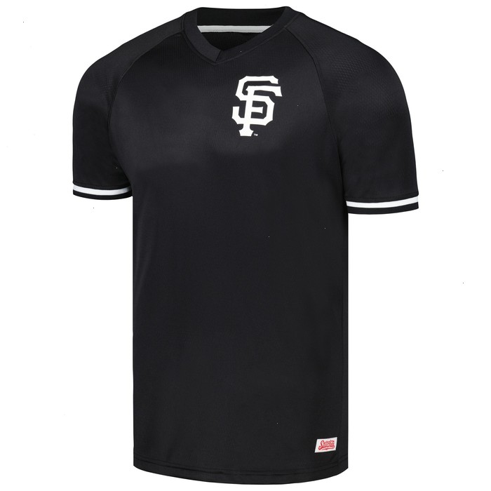 San Francisco Giants Stitches Black Raglan V-Neck Jersey