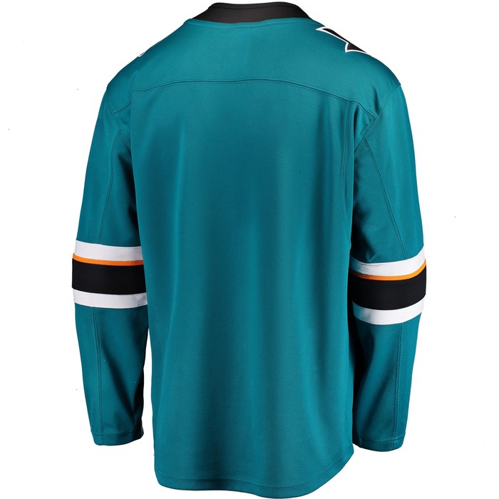 San Jose Sharks Fanatics Branded Breakaway Home Jersey - Teal