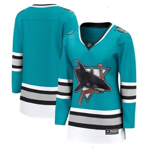 San Jose Sharks Fanatics Branded Women's 30th Anniversary Premier Breakaway Team Jersey - Teal