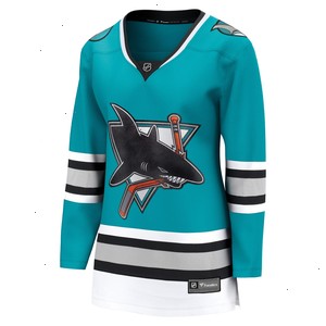 San Jose Sharks Fanatics Branded Women's 30th Anniversary Premier Breakaway Team Jersey - Teal