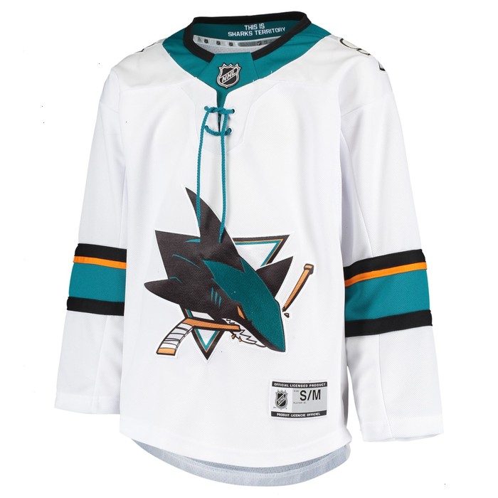 San Jose Sharks Youth Away Premier Jersey - White