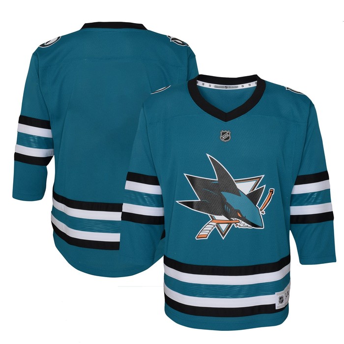 San Jose Sharks Youth Replica Jersey - Teal