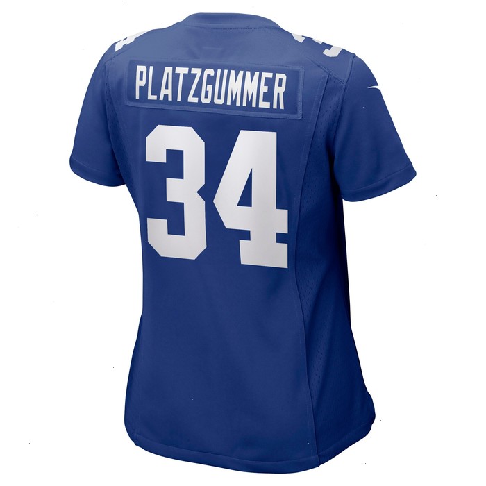 Sandro Platzgummer New York Giants Nike Women's Game Player Jersey - Royal