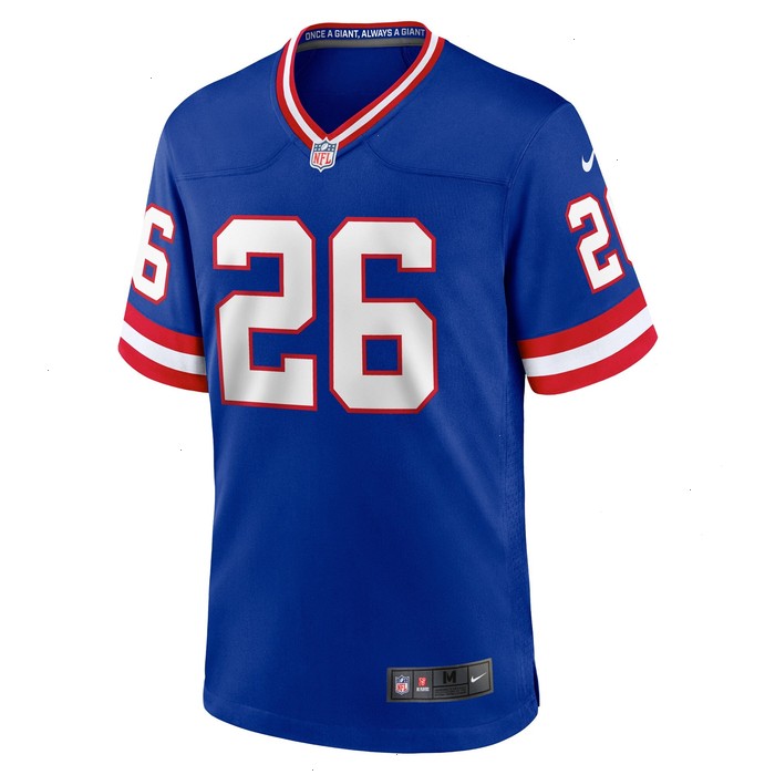 Saquon Barkley New York Giants Nike Classic Player Game Jersey - Royal