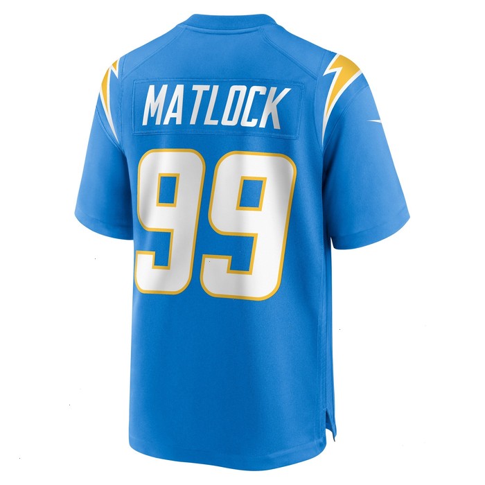 Scott Matlock Los Angeles Chargers Nike Team Game Jersey - Powder Blue