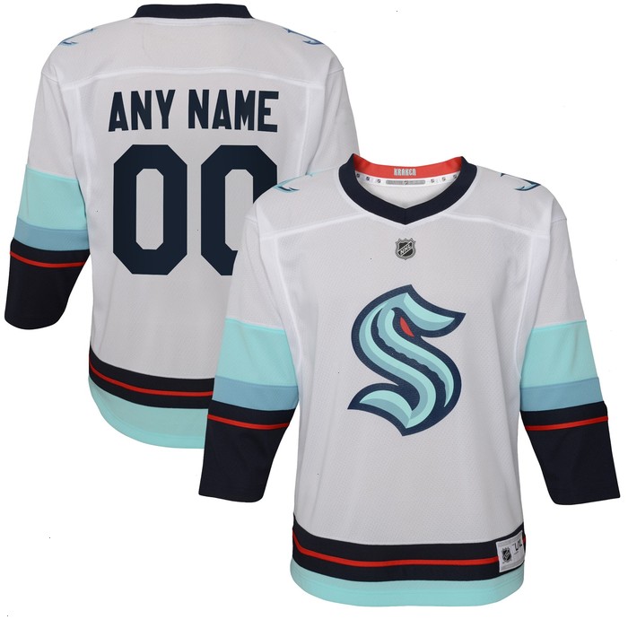 Seattle Kraken Infant Away Replica Custom Jersey - White