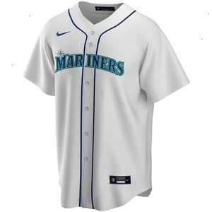 Seattle Mariners Nike Home Replica Custom Jersey - White