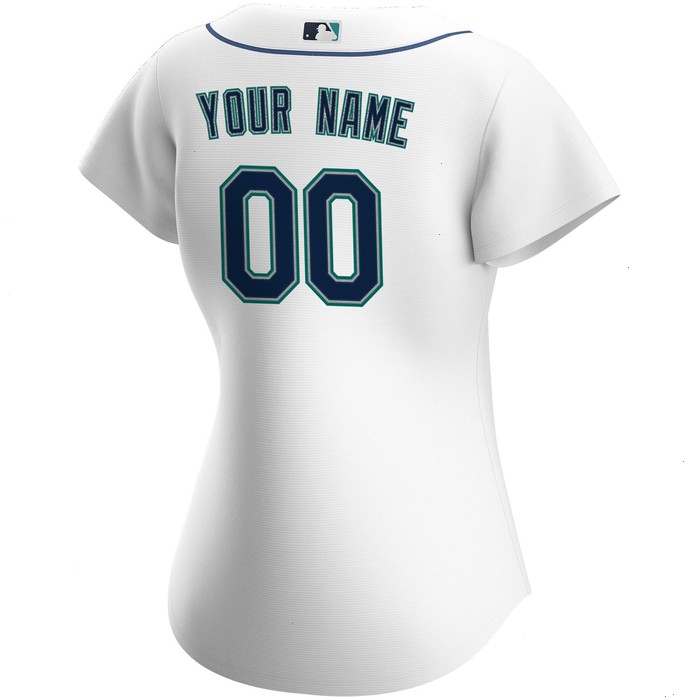 Seattle Mariners Nike Women's Home Replica Custom Jersey - White