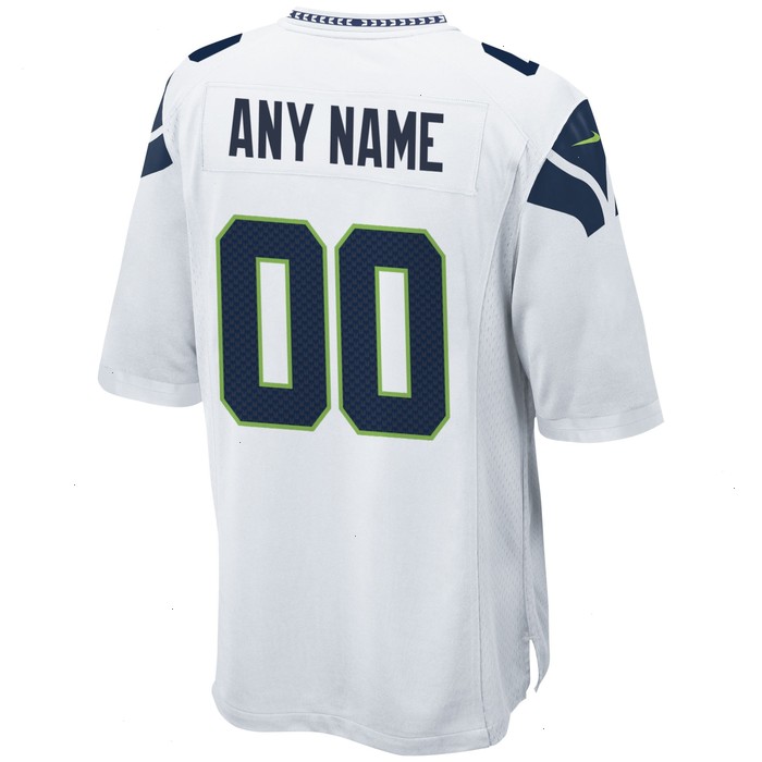 Seattle Seahawks Nike Custom Game Jersey - White