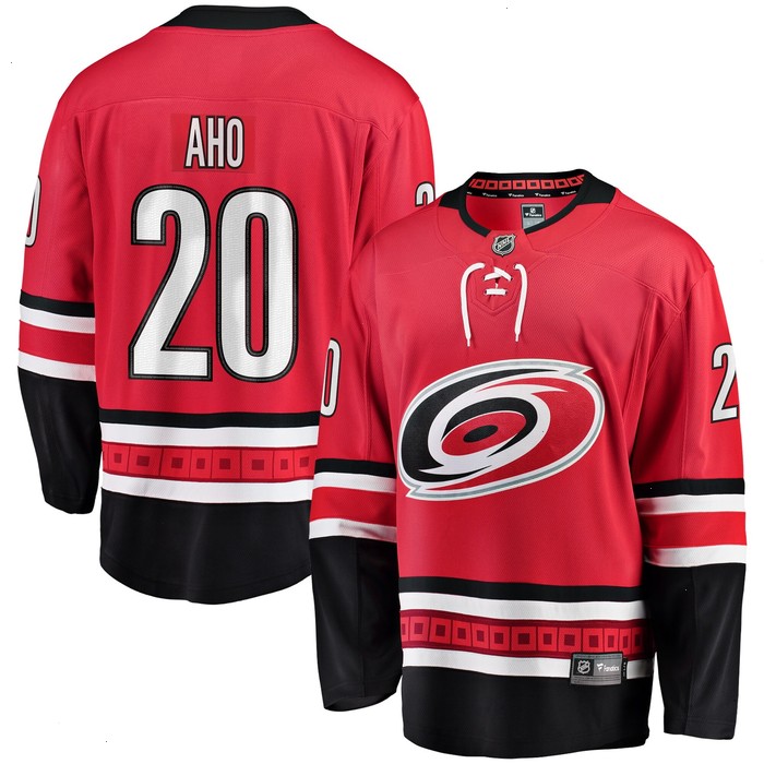 Sebastian Aho Carolina Hurricanes Fanatics Branded Alternate Premier Breakaway Player Jersey - Red